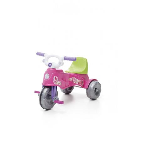 Triciclo Mototico Passeio Pedal Rosa 693 Velotrol Infantil Motoca Totoca  Tico Ticocom Haste Empurrador Criança Menina