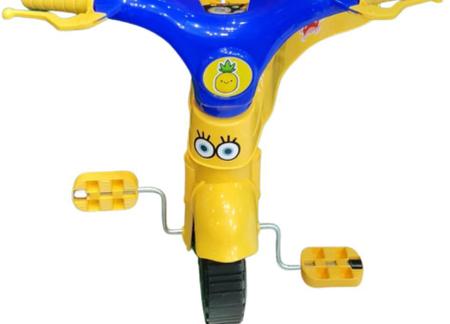 Motoca Triciclo Infantil com Empurrador Praia e Campo Bob Mar - Xplast