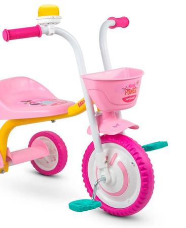 Triciclo Infantil Motoca Para Bebe Minnie Rosa Nathor em Promoção