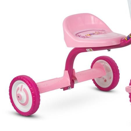 Triciclo Motoca Infantil Charm Nathor Rosa Azul Para Menina