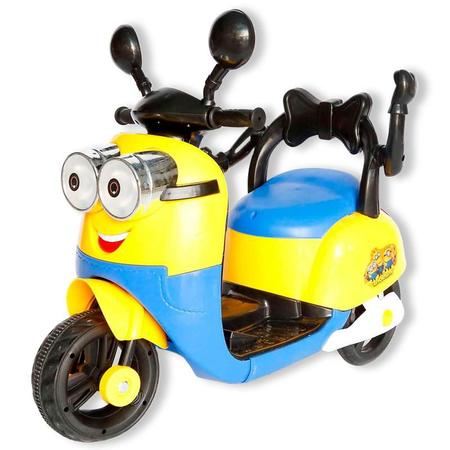 Imagem de Motocicleta Moto Elétrica Infantil Minions Motinha Crianças