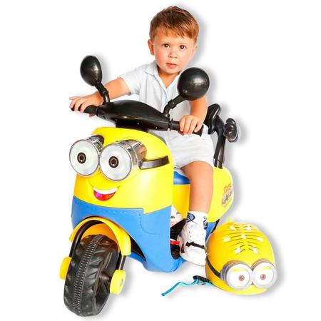 Imagem de Motocicleta Moto Elétrica Infantil Minions Motinha Crianças