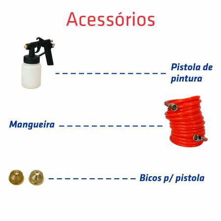 Imagem de Motocompressor BP 2,3PCM Bivolt de Ar Direto Wind Jet - Intech Machine