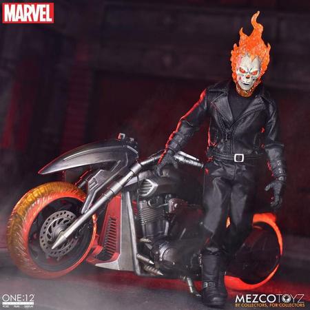 Imagem de Motoqueiro Fantasma e Moto Infernal Set - Marvel - 1/12 Collective - Mezco