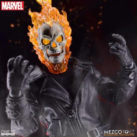 Imagem de Motoqueiro Fantasma e Moto Infernal Set - Marvel - 1/12 Collective - Mezco