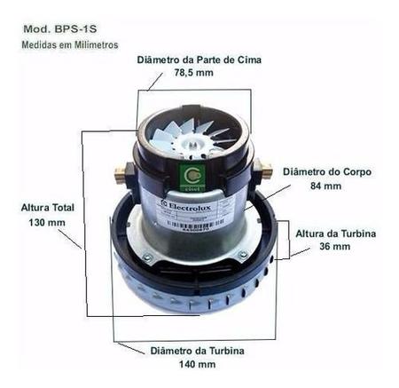 Imagem de Motor Aspirador Eletrolux Original A10 Flex Gt3000 110v Bps1