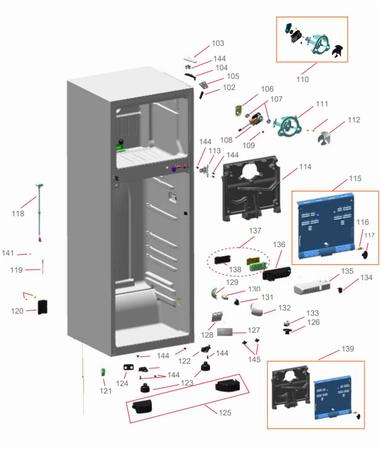 Imagem de Motor Do Ventilador Refrigerador Brastemp Consul Original 220V W10168510