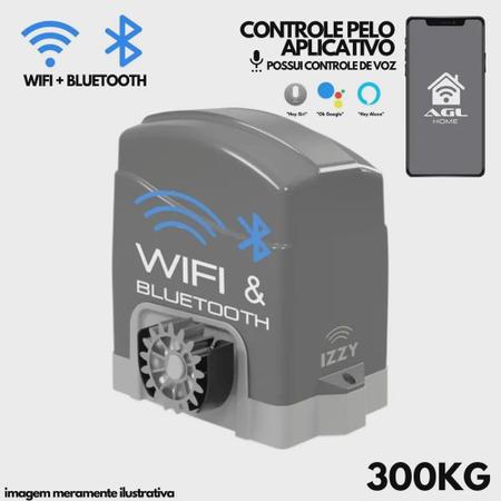 Imagem de Motor Portão Eletrônico Deslizante Wifi Bluetooth 300kg App Via Celular Agl