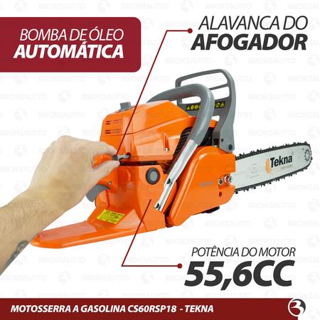 Imagem de Motosserra À Gasolina 55cc 4hp Sabre 18 Pol Cs60rsp18 Tekna