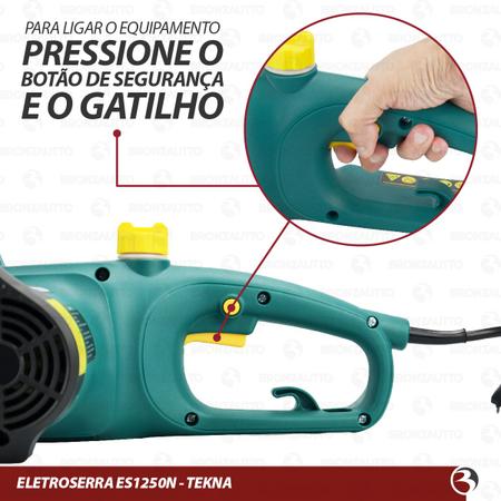 Imagem de Motosserra Elétrica 1200w Eletrosserra 14 Pol Es1250n Tekna 127V