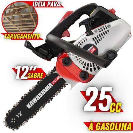 Motosserra À Gasolina Kawashima KCS580-E 54cc 2T Robusto Com Sabre