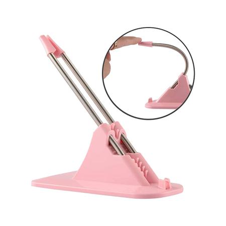 Imagem de Mouse Bungee Gamer Rosa Pink Feminino Profissional Antiderrapante Braço Molar Metálico Flexível 