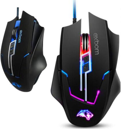 Imagem de Mouse com fio gamer exbom ms-g270 7 botões