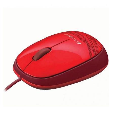 Imagem de Mouse com Fio M105, USB, Ambidestro, Vermelho, M-U0036 - Logitech