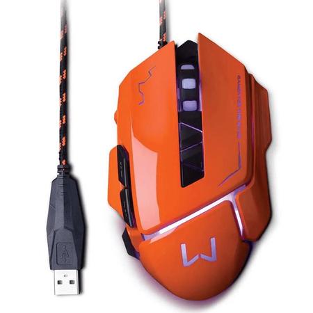 Imagem de Mouse Gamer 3200 DPI Vermelho USB Warrior - MO263