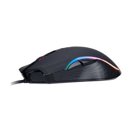 Imagem de Mouse Gamer Barato Ergonômico Com LED RGB Preto USB Original One Power