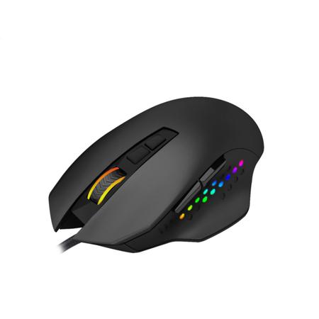 Imagem de Mouse Gamer Ergonômico Luz LED RGB 6 Botões Programáveis 4800DPI RGB Ajustável 10 Milhões de Cliks  