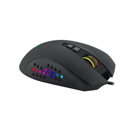 Imagem de Mouse Gamer Ergonômico Luz LED RGB 6 Botões Programáveis 4800DPI RGB Ajustável 10 Milhões de Cliks  
