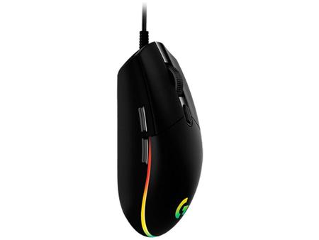 Imagem de Mouse Gamer Lightsync RGB Logitech Óptico 8000DPI - 6 Botões G203 Preto