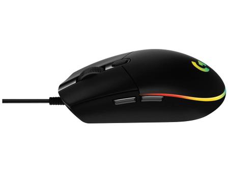 Imagem de Mouse Gamer Lightsync RGB Logitech Óptico 8000DPI - 6 Botões G203 Preto