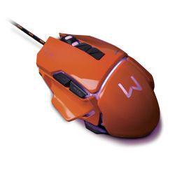 Imagem de Mouse gamer multilaser warrior ivor laranja 3200dpi mo263