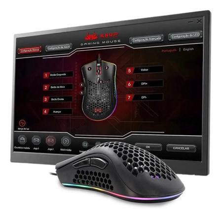 Mouse Gamer USB 7200DPI KP-MU014 - Knup