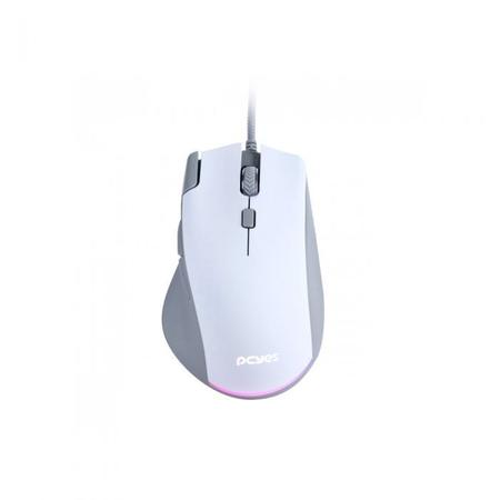 Imagem de Mouse Gamer Pcyses Zyron c fio 12800 DPI Branco/RGB