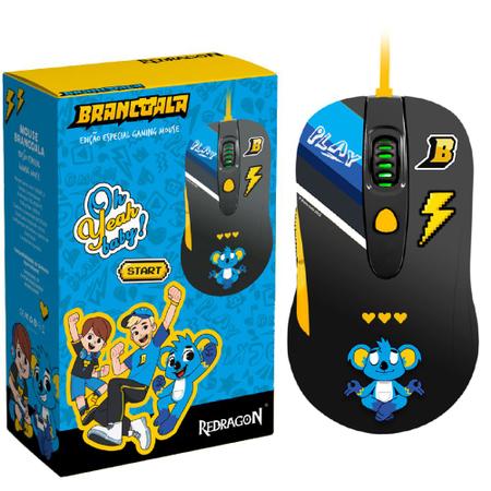 MOUSE GAMER REDRAGON BRANCOALA - Symini Tecnologia