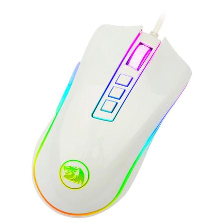 Imagem de Mouse Gamer Redragon Cobra Lunar White RGB 10000 DPI M711W