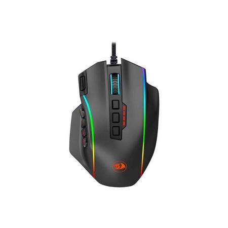 Imagem de Mouse Gamer Redragon Perdiction 4 M901-K2 12400 Dpi USB - Preto Rato de Jogo de Alta Precisão