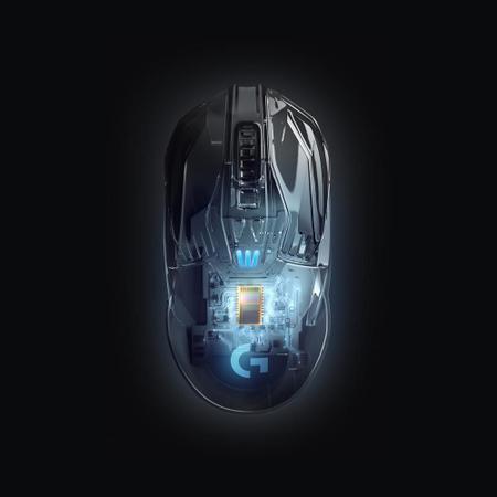 Imagem de Mouse Gamer Sem Fio Logitech G903 LIGHTSPEED RGB LIGHTSYNC, Design Ambidestro Personalizável, HERO 25K, Compatível POWERPLAY - 910-005671