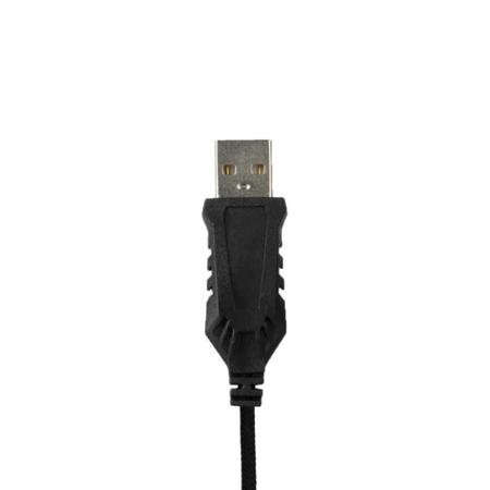 Imagem de Mouse Gamer Vinik G12 Design Ergonômico Botões Macro Até 7200DPI Alta Qualidade Para Fps Conector USB Cabo Trançado 1,8m Led RGB