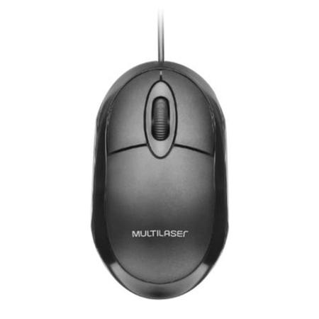 Imagem de Mouse Multilaser Classic MO300 Óptico Full Black USB