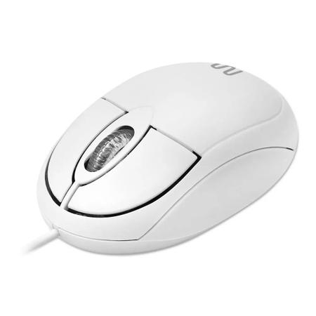 Imagem de Mouse Óptico com fio MF100 USB 1200dpi Branco MO302