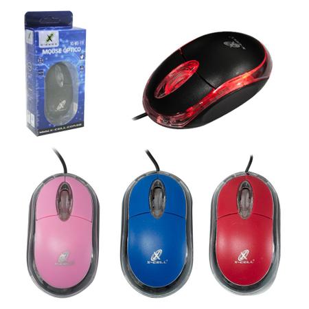 Imagem de Mouse optico com fio usb + luz colors x-cell 1,1m