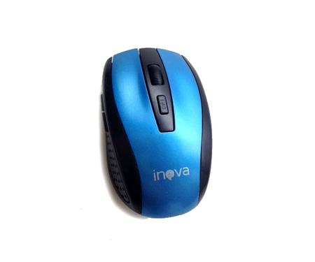 Imagem de Mouse Óptico Conexão USB - 800 dpI - INOVA - Azul
