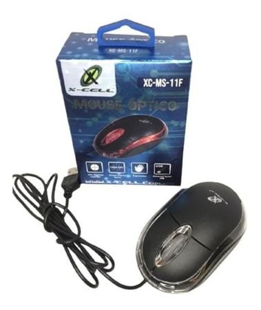 Imagem de Mouse Óptico Convencional Usb Plug & Play Simples X-cell