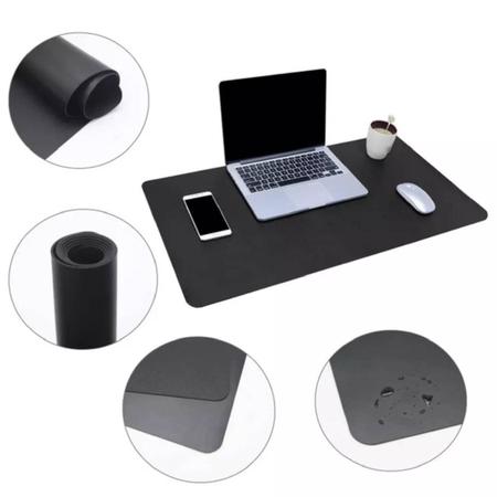 Imagem de Mouse Pad 120X60M Gigante Home Office Escritorio Preto Slim