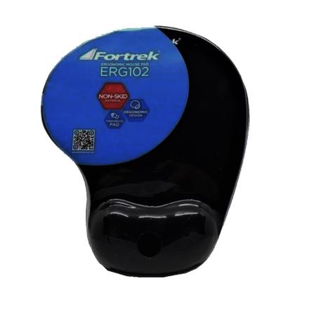 Mouse Pad Ergonomico Gel ERG-102 Preto FORTREK