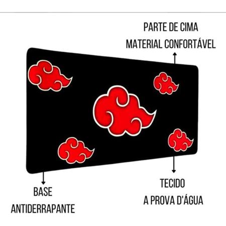 Mousepad Naruto - Akatsuki Nuvem Vermelha