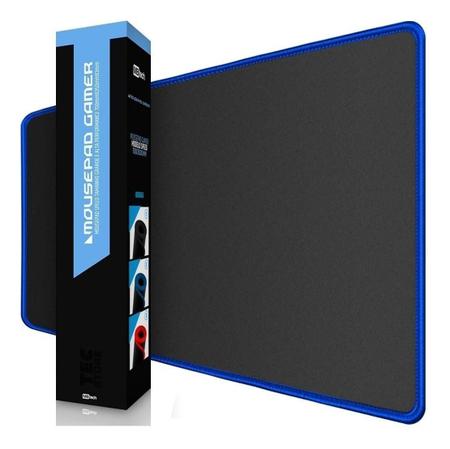 Imagem de Mouse Pad Gamer Azul Grande Borda Costurada 70X35 Mousepad