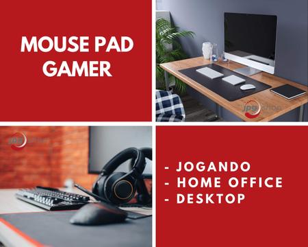Imagem de Mouse Pad Gamer De Borracha Grande Preto Mouser Desk Ped