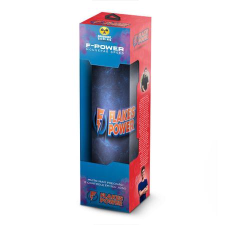 Imagem de Mouse Pad Gamer Flakes Power Speed 36x30cm FLKMP001 ELG