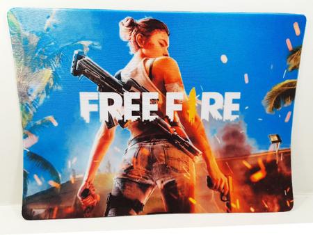 Mouse Pad Gamer FreeFire 25 x 35 cm + Suporte Celular