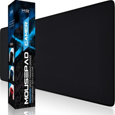 Mousepad Mouse Pad Gamer 30 X 80 Preto Speed Grande M3080 Teclado Streamer  Home Office Computador Vermelho Preto Azul Promoção