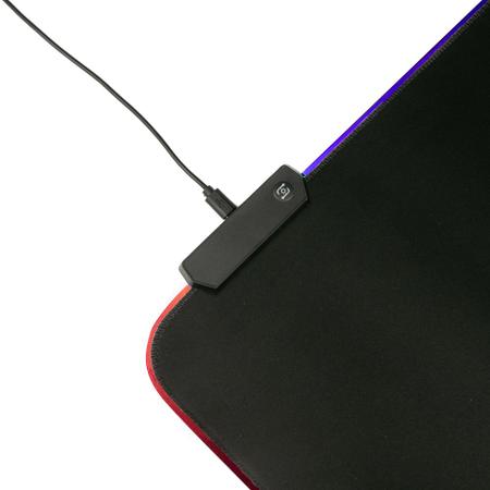 Imagem de Mouse Pad Gamer Led Rgb 7 Cores 30x80cm Extra Grande