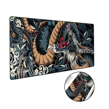 Imagem de Mouse Pad Gamer Speed Extra Grande 120x40 - Dragão Azul