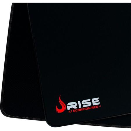 Imagem de Mouse Pad Largo com Bordas Costuradas Gaming Scorpion Vermelho Rise Mode - 15037