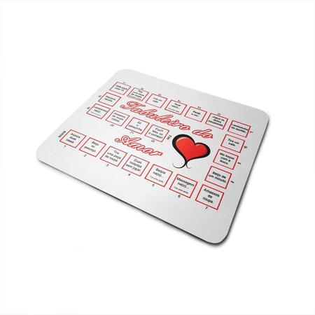 Mouse Pad Tabuleiro Do Amor Namorados - Malucos Por Personalizado