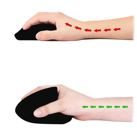 Imagem de Mouse Recarregável Sem fio Ergonômico Vertical Recarregável Usb Melhora Postura das Maõs